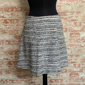 LOFT Nubby Knit Short Skirt Elastic Waist Pockets